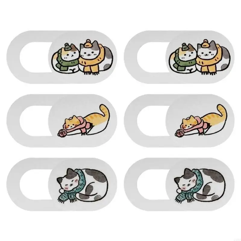 Animal Shaped Camera Cover Lens Protector for Smartphones Tablets Laptops Ensuring Privacy and Scratch Resistance 24BB