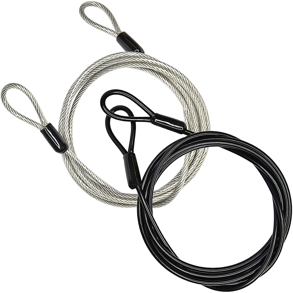 

100CM/3.3Ft Long Travel Security Cable Lock,Braided Steel Coated Safety Cable Luggage Lock,Safety Cable Wire Rope