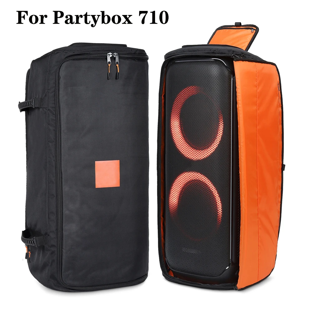 Waterproof Speaker Carrying Bags Large Capacity Speaker Protection Case Storage Bag for JBL Partybox 710 Anti-Dust Storage Cover