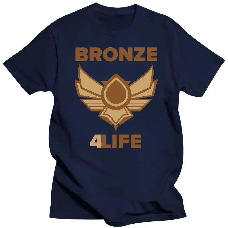2022 100% Cotton O-Neck Printed T-Shirt Bronze V Bronze 5 For Life Noob League T-Shirt Of Legends
