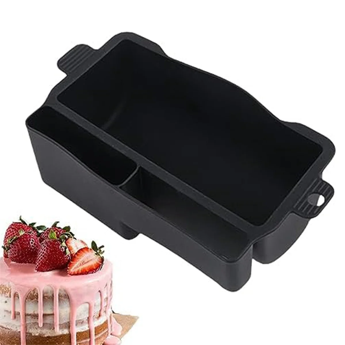 BBQ Grease Drip Tray Grease Tray, Silicone Grill Oil Drain Box Food Grade Grease Catcher and Storage Box Collector,Blue