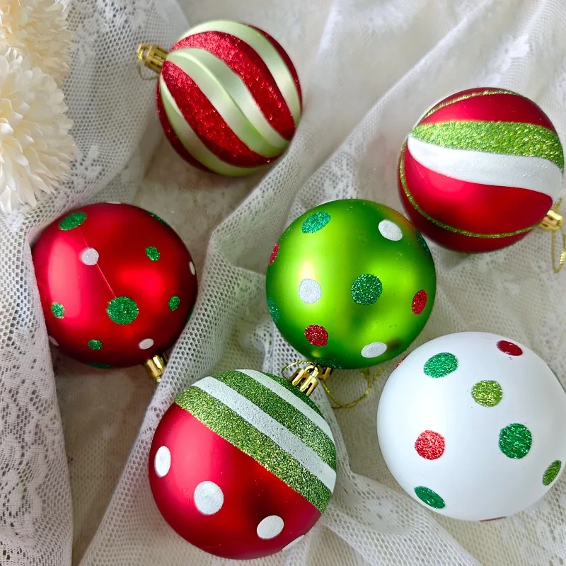 46PCS Christmas Ornaments Set Red Green Grinch Them Christmas Ball Decorations Xmas Tree Ornament Collection 2026 New Year Gift