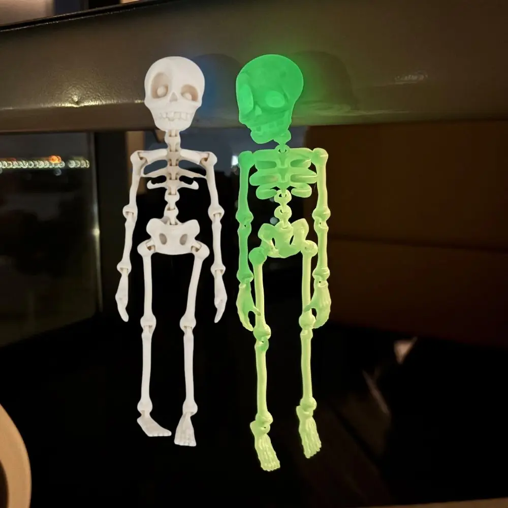 Movable Skeleton Rack Refrigerator Sticker Funny Exquisite Refrigerator Magnets Personality Decoration Skull Magnetic Sticker