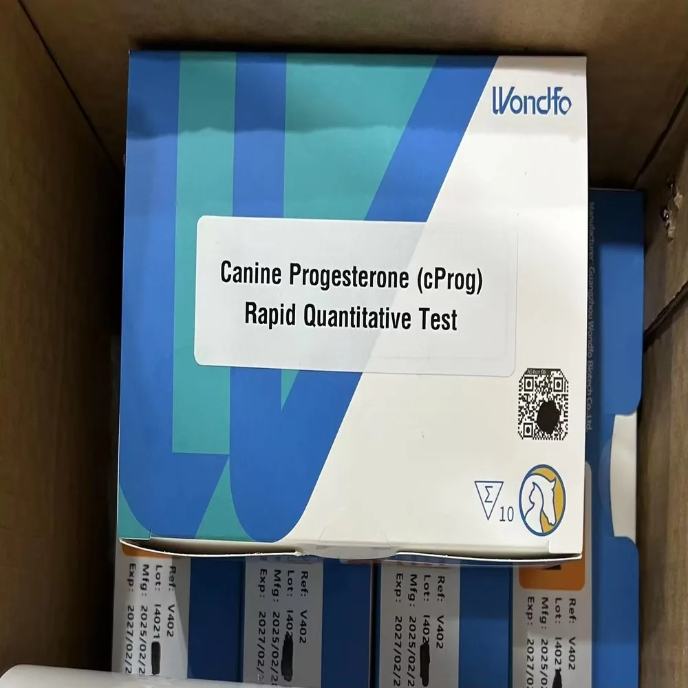 Progesterone Test Kit for Dog Canine cProg Breeding Timing Analyzer Compatible with YG101 YG102 Finecare Vet Diagnostic