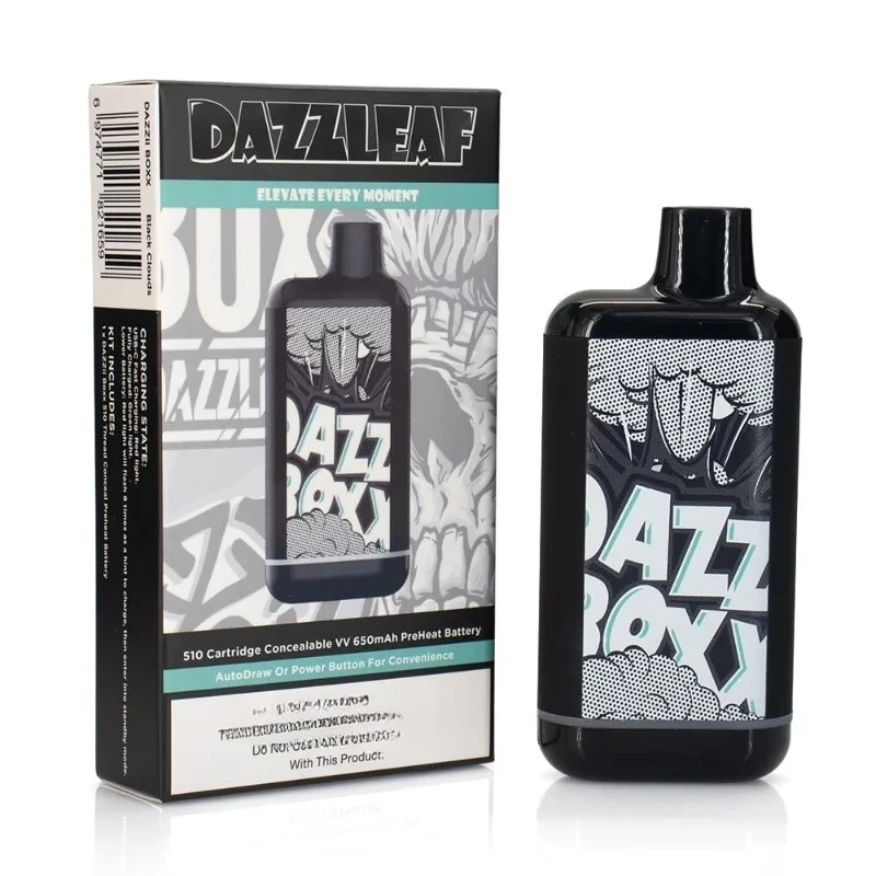 5 pçs/lote Genuíno DAZZLEAF Dazzii Boxx Pré-aquecimento VV Bateria 650mah Vape Box Mod Compatível com a maioria dos cartuchos de rosca 510 cartuchos