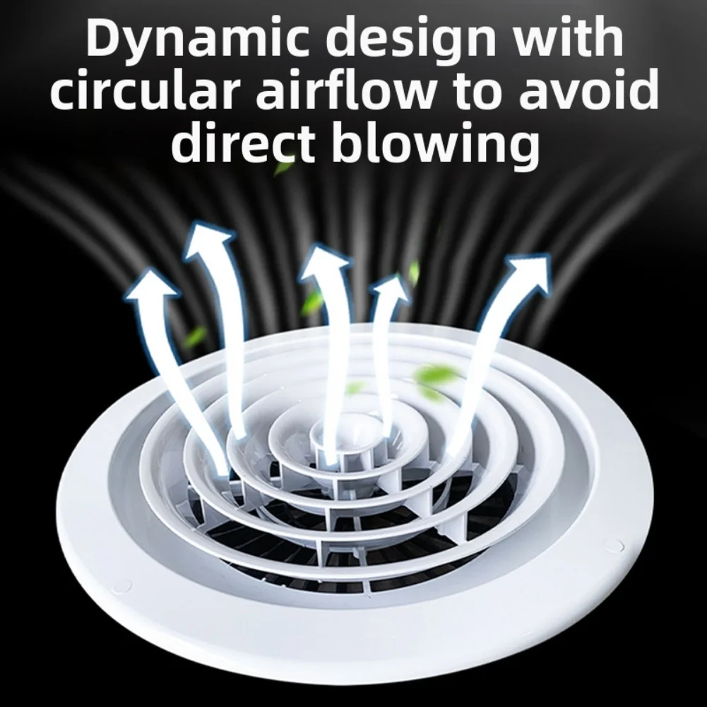 

Вентиляционная крышка Круглая вентиляционная крышка из АБС-пластика для выхлопных каналов и систем вентиляции, подходит для систем HVAC диаметром 190-300 мм