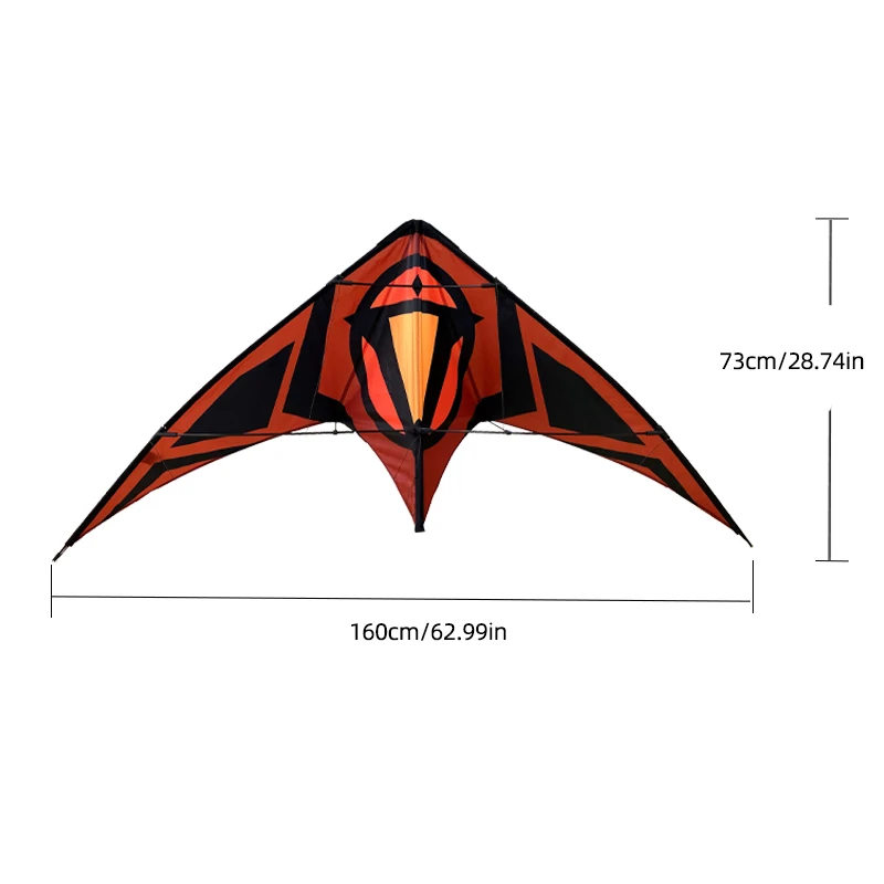 Aquilone sportivo per adulti da esterno, aquilone triangolare grande, aquilone acrobatico a doppia linea di alta gamma, facile da pilotare, include linea di lancio