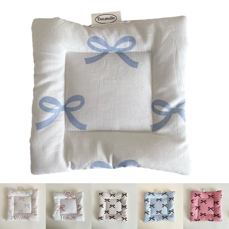 

Cute Polka Dot Bow Coasters Double Thickened Fabric Insulation Pads for Jewelry Storage Korean Ins Home Kitchen Accessories