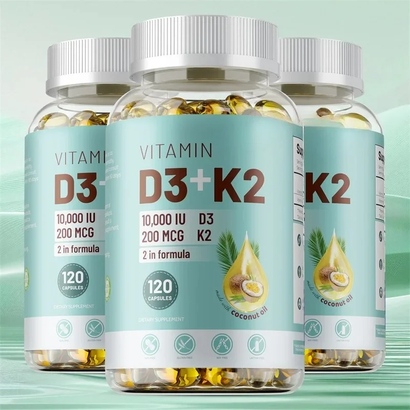 VITAMIN D3&K2 - Nerve, Muscle, Heart, Bone and Dental Health, Immune System Health
