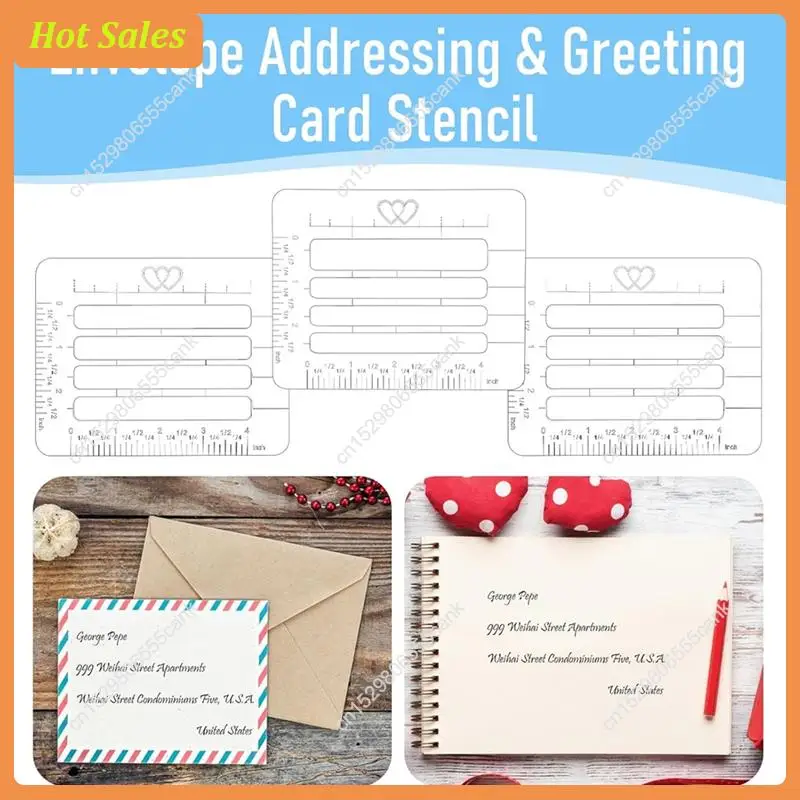 AA05 Lettering Guide For Card Paper Journal Writing, Stencil Templates For Straight Line Drawing