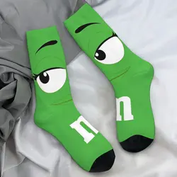 Green M Beans Socks Autumn Stockings Funny Men's Soft Breathable Socks Pattern Climbing Anti Slip Socks