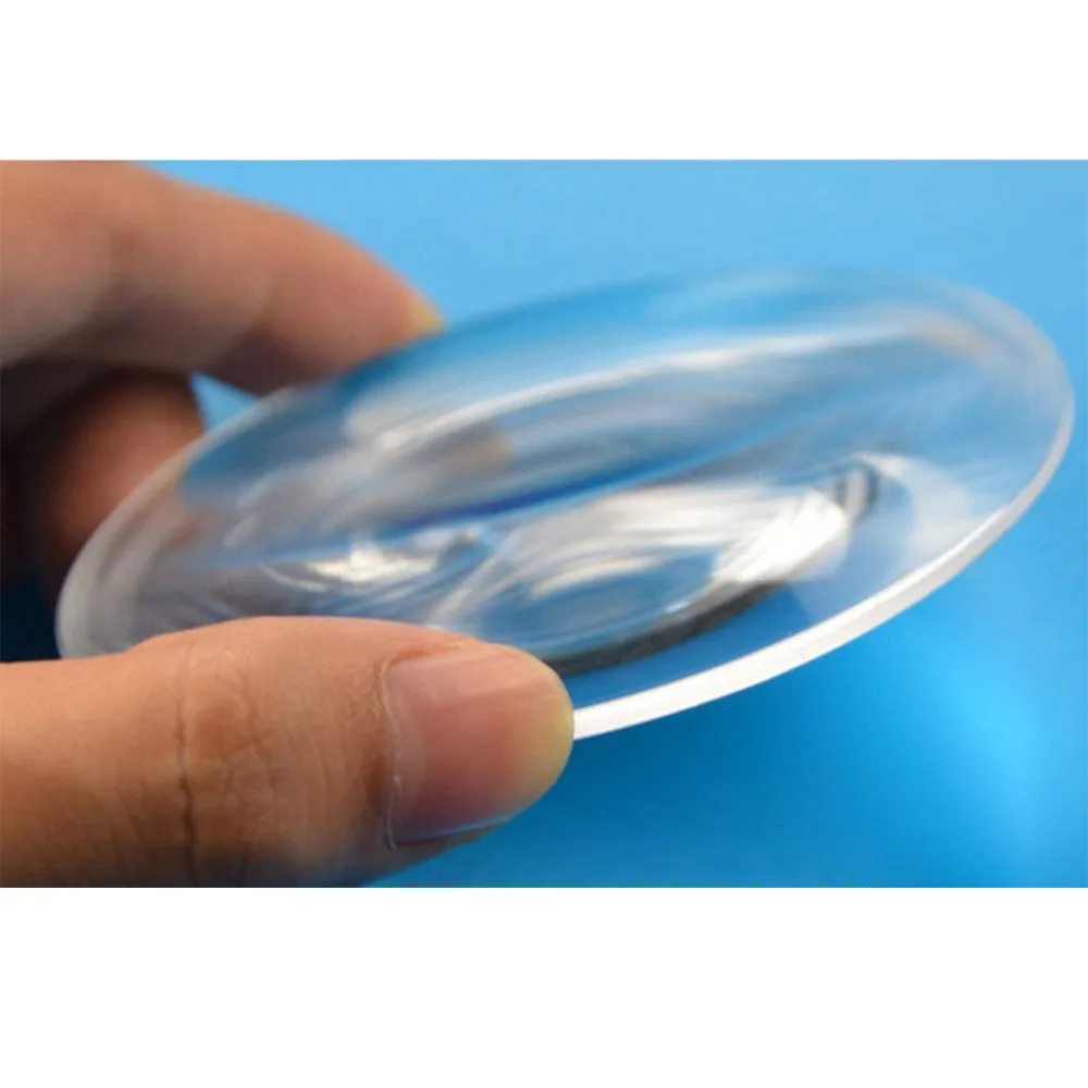 Round Fresnel Lens Diameter 70mm 80mm 90mm 100mm PMMA Threaded Condenser Concentric Optical Lens for LED Light Projector VR Lens