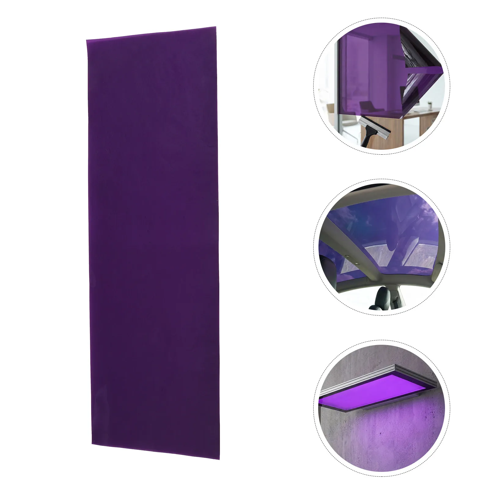 39x11.8 Inch Transparent Pet Decorative Window Film DIY Removable Glass Film for Office Partition Sliding Doors Warm Light