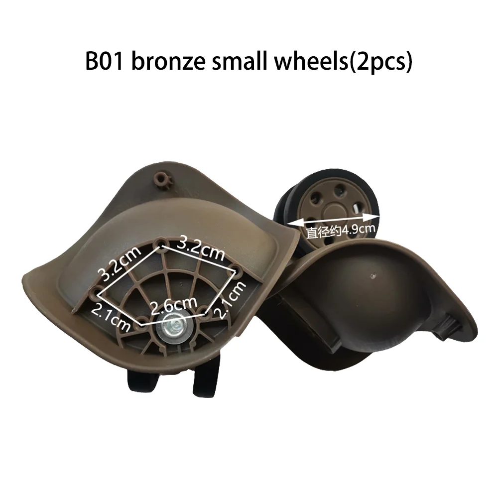 LBJ Luggage wheel universal wheel PP Silent wheel pull rod box accessories Wheel cloth box wheel replacement