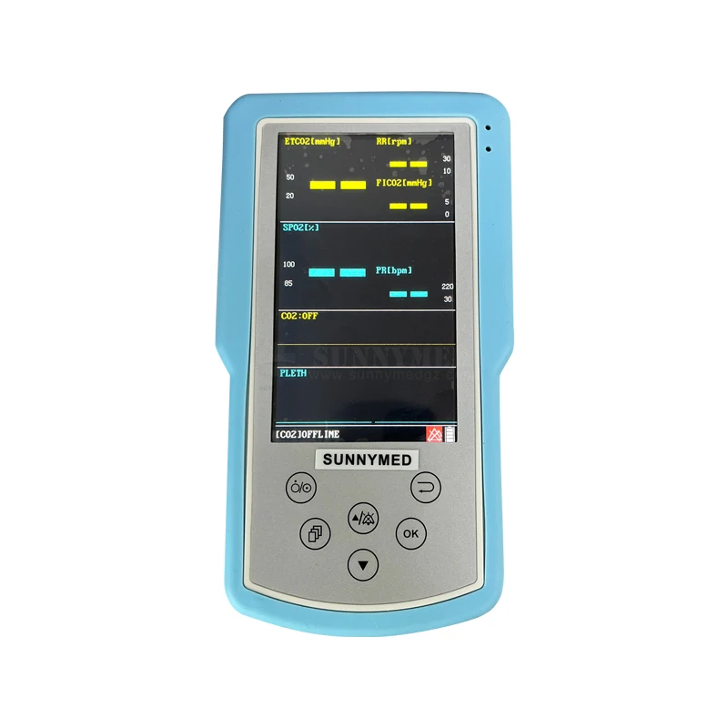 SY-W072 Good Quality Monitoring Spo2, Pulse Rate, ETCO2 and Respiratory Rate Multiparameter Monitorv