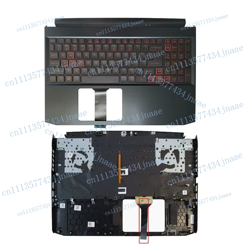 Palmrest with US/SP/UK/LA Language Red Words Backlight For Acer Nitro5 AN515-57