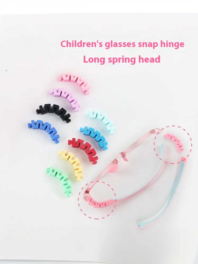 Jambes de lunettes en Silicone pour enfants, bras de lunettes antidérapantes à clipser, remplacement de bras de lunettes en Silicone multicolores