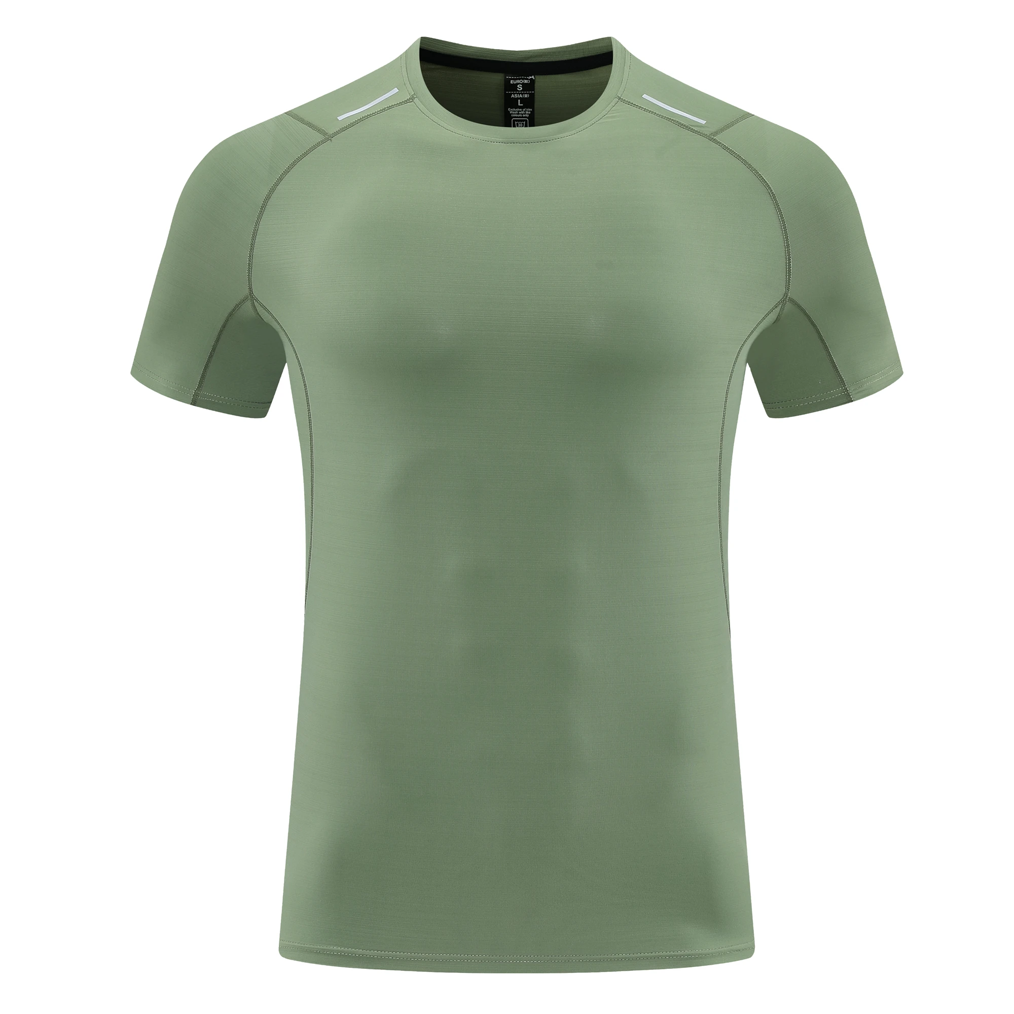 Men's Running Shirts Quick Drying T-shirts Breathable Hiking Fishing Tees Soft Elasticity Men Outdoor Sports Short Shirt Summer