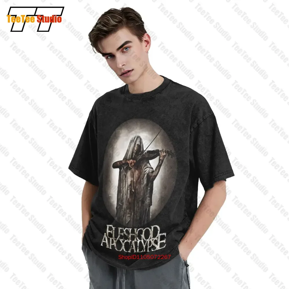 تي شيرت Fleshgod Apocalypse 'Bloody Violinist' عتيق كبير الحجم 8E0X #3