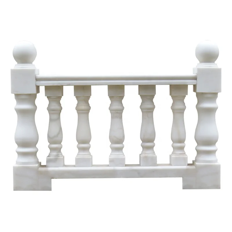 Customization Decorative Architectural  Carving Marble Staircase Railing Balustrade