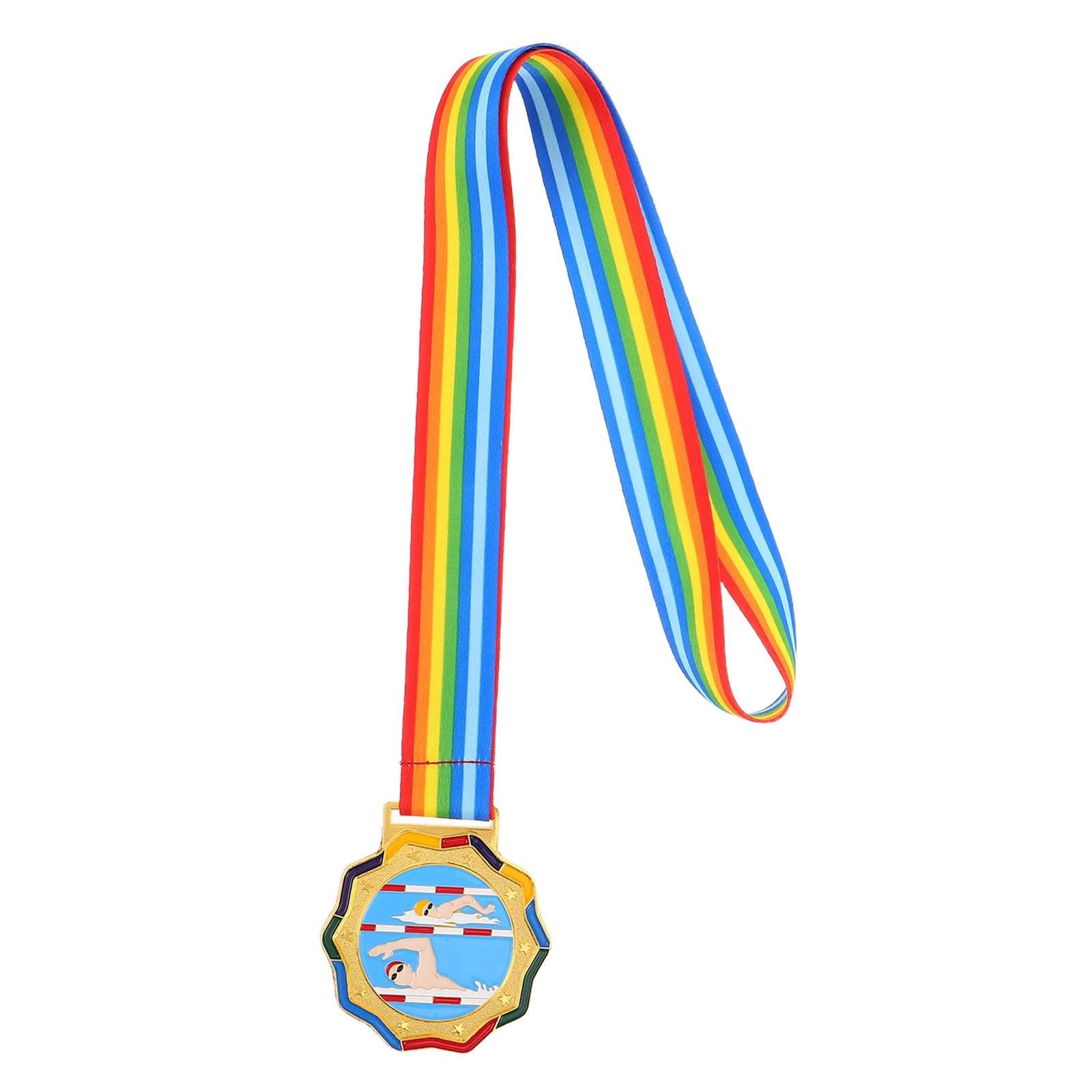 

Swimming Medal Gymnastics Awards Kids Trophies Durable Metal Ribbons Child Friendly Competition Student Medals