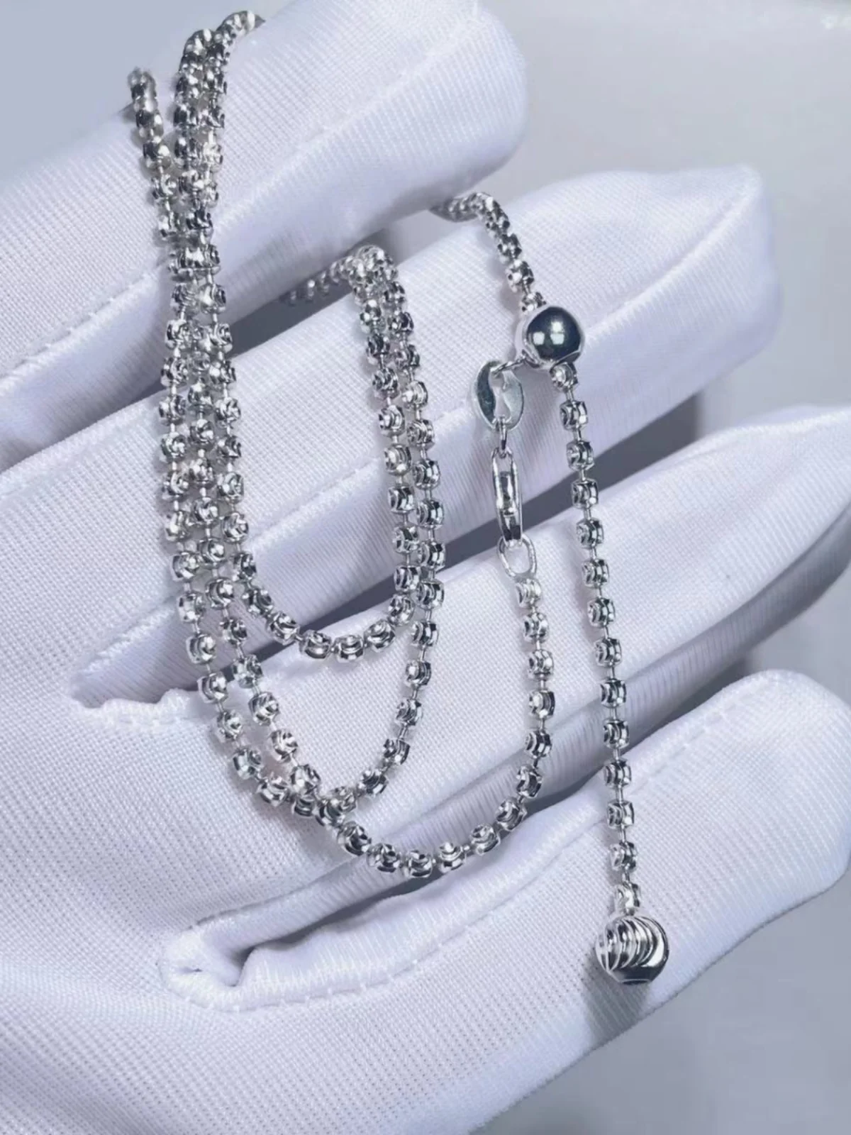 

Pure Silver S925 Nelace Women's Thi Cut Crt een Jade Pendant Faion Jewelry Fre out Korean Sle Bamboo Chain