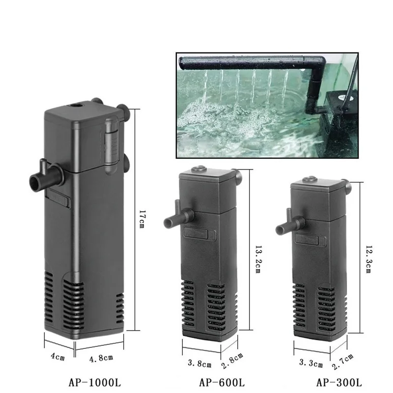 Tauchbare Wasserfilterpumpe für Aquarien, Fischteiche und Sauerstoffanreicherung – Zubehör für Aquarienfilter