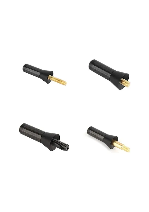 Car Modified Carbon Fiber Antenna 3.5mm Black Universal with Accessories for Car Decoration and Antenna Modification 1x Package