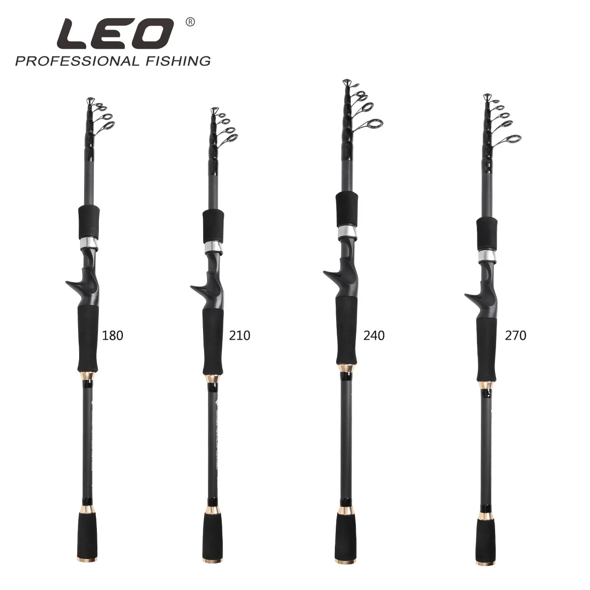 Imagem -05 - Leo-diversas Seções Rod Telescópico Isca de Alto Carbono Rod Fundição Giro Viajando Rod Leo 1.8m2.1m2.4m2.7m Nova Chegada