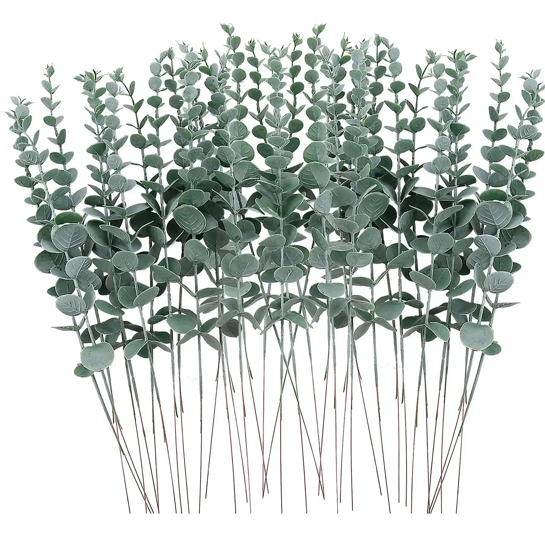 

10pcs Artificial Plants Eucalyptus Leaves Green Leaf Branches for Home Garden Wedding Decoration Flowers Bouquet Centerpiece