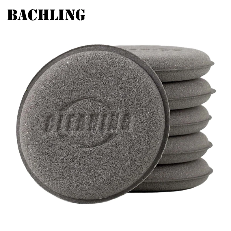 12Pcs Round Polishing Sponges for Car Wax Applicator Pad High Density Cleaning Sponge Auto Detail Washing Car Cleaning Tool