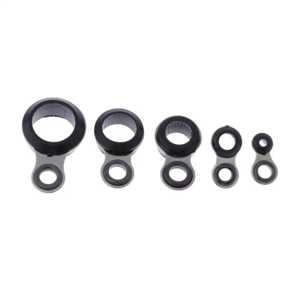Durable Fishing Rod Ring Tip Set Stainless Steel Guides Wear Resistant for Carp Fishing Accessories Offer