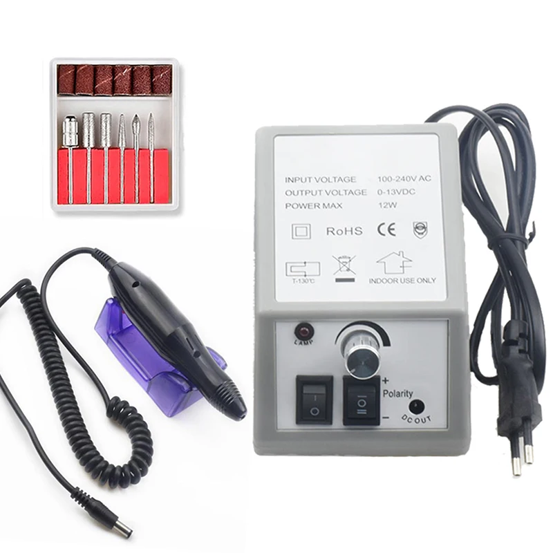 

Professional Nail Drill Machine Electric Nail File Kit for Nail Salon Supplies, Electric Nail Filer Stainless Steel