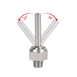 Stainless Steel CNC Lathe Tool Tower Spray Water Cooling Adjustable High Pressure Coolant Nozzle