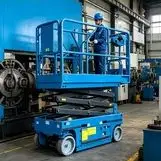 Crawler Scissor Lift with Safety Outriggers, Tracked Aerial Work Platform, Self-Propelled Lifting Platform