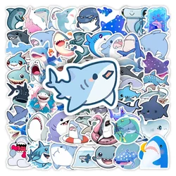 Cute Cartoon Shark Stickers Animal DIY Gift Toys Waterproof Decal for Laptop Scrapbook Phone Luggage Bottles Decorative