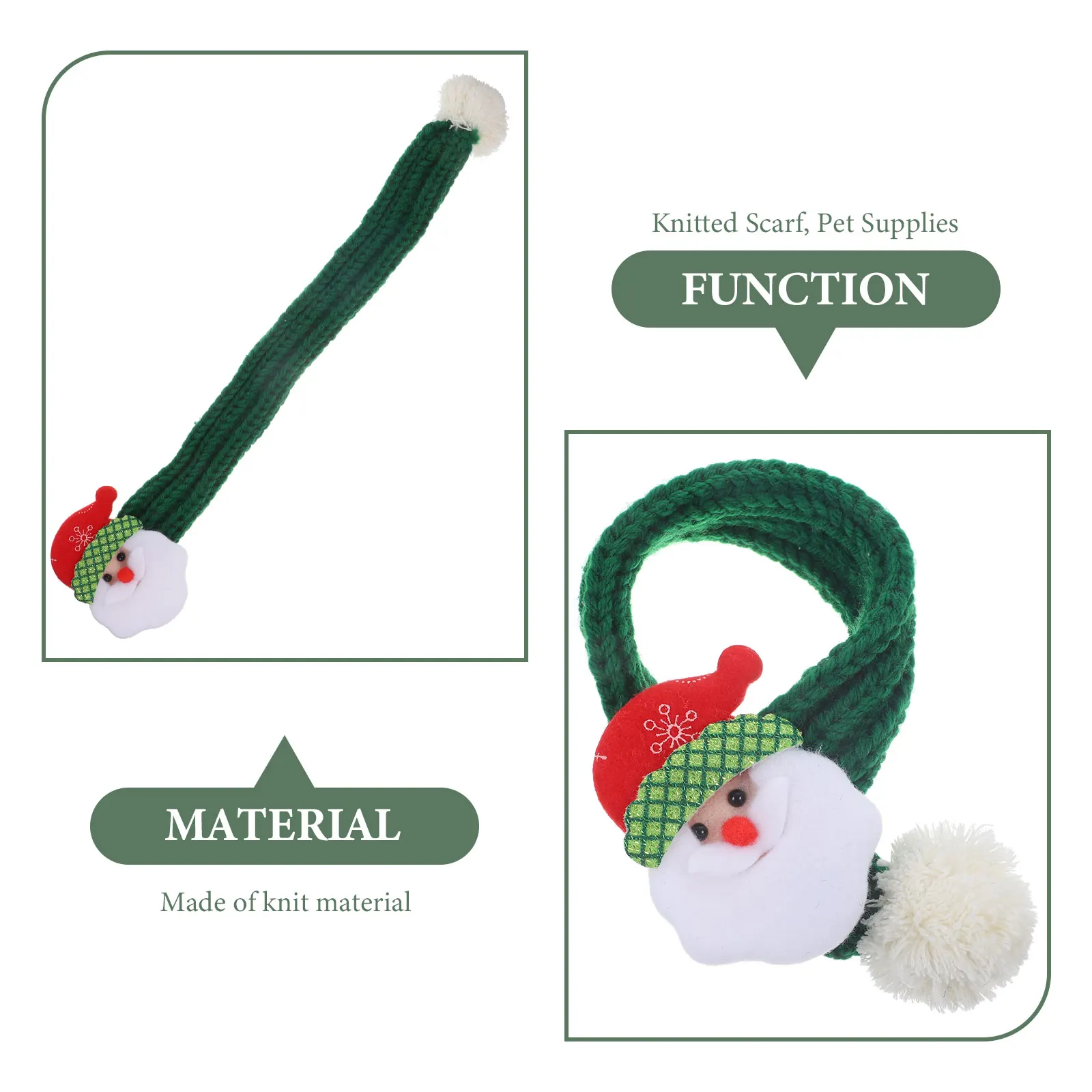 

Creative Christmas Knitted Dogs Cats Warm Winter Accessories Soft Comfortable Holiday Decoration Xmas Supply Gift Costume Party