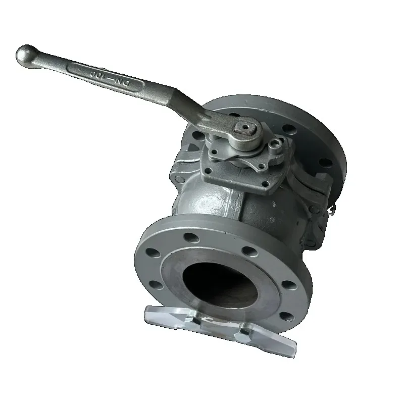 SS304 SS316 2-piece ball valve PN16 PN25 DN15-DN200 stainless steel flanged manual ball valve