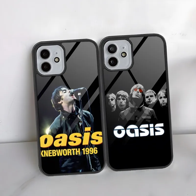 Oasis-Posters Phone Case PC+TPU For Iphone 13 Pro Max 14 11 12 Mini 6 8 7 Plus X Xs XR Luxury Design Back Cover