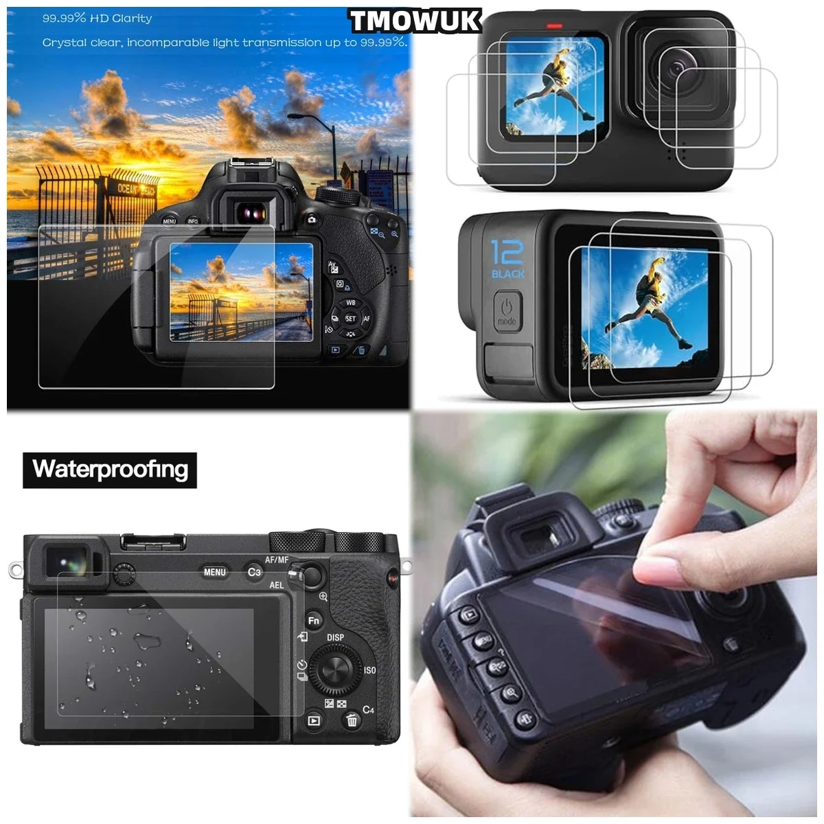 Bubble-Free Tempered Glass For Sony Alpha A6600 A6000 A6100 A6300 A6400 A5000 NEX Cameras