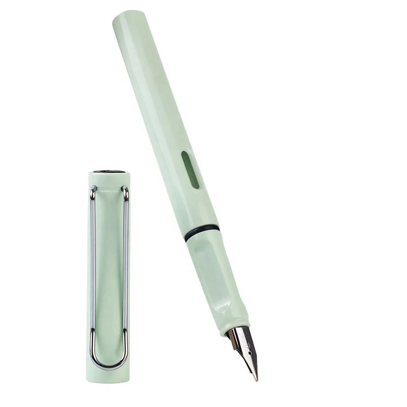 Plastic Student Fountain Pen Can Use Ink Sac Suction Ink Customizable Logo