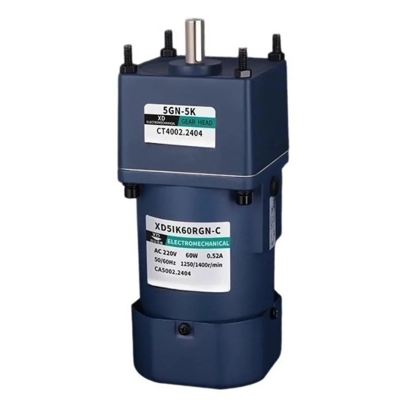 AC 220V 60W 0.52A 50Hz Gear Reduction Motor with Speed Controller for Industrial Machinery/Packaging/Conveyor Systems