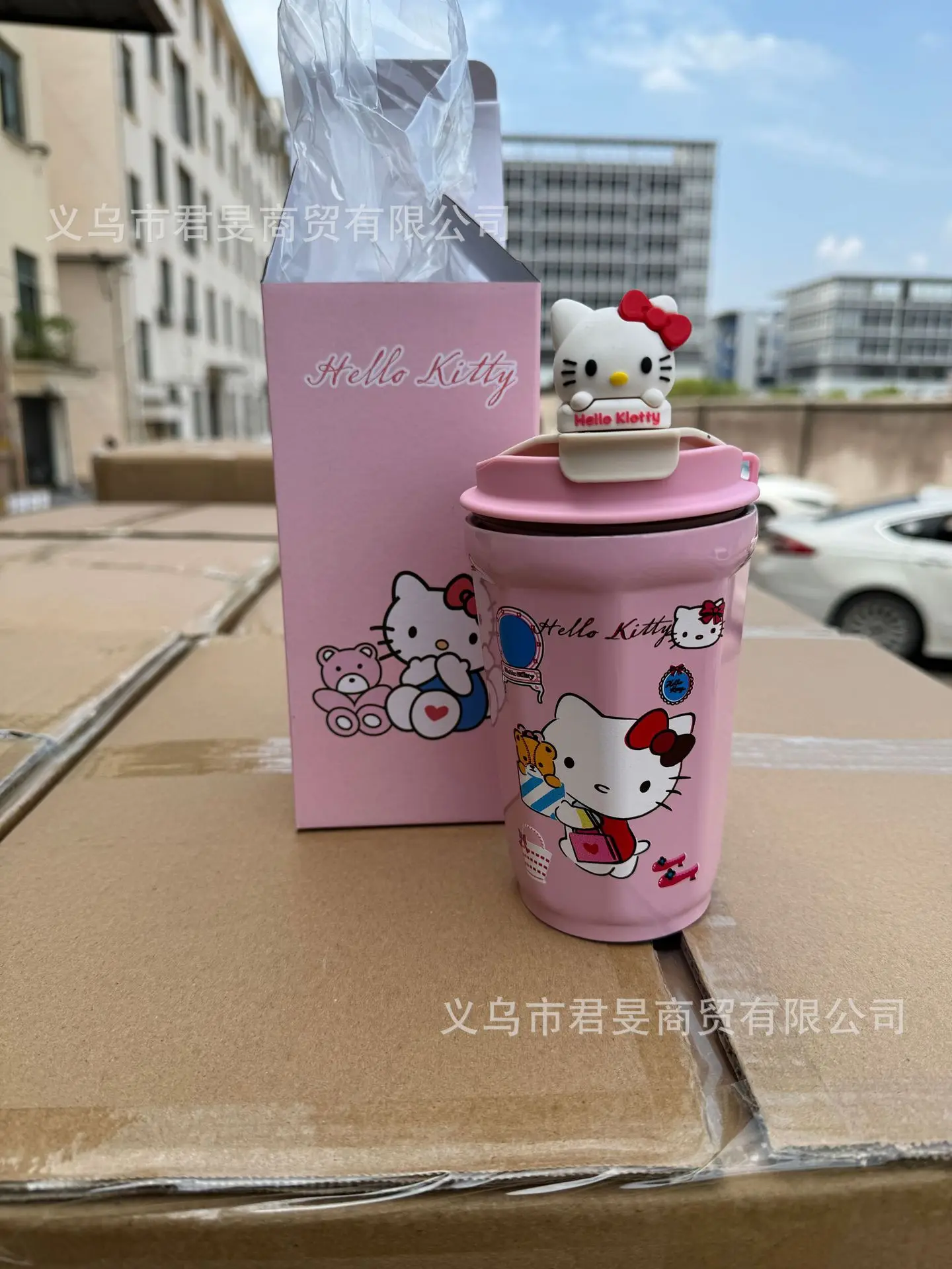 Sanrio Hello Kitty Stuff Kids Thermos Cup Kuromi Insulated Vacuum Flask Kawaii Large Capacity Stainless Steel Water Bottle 480ml