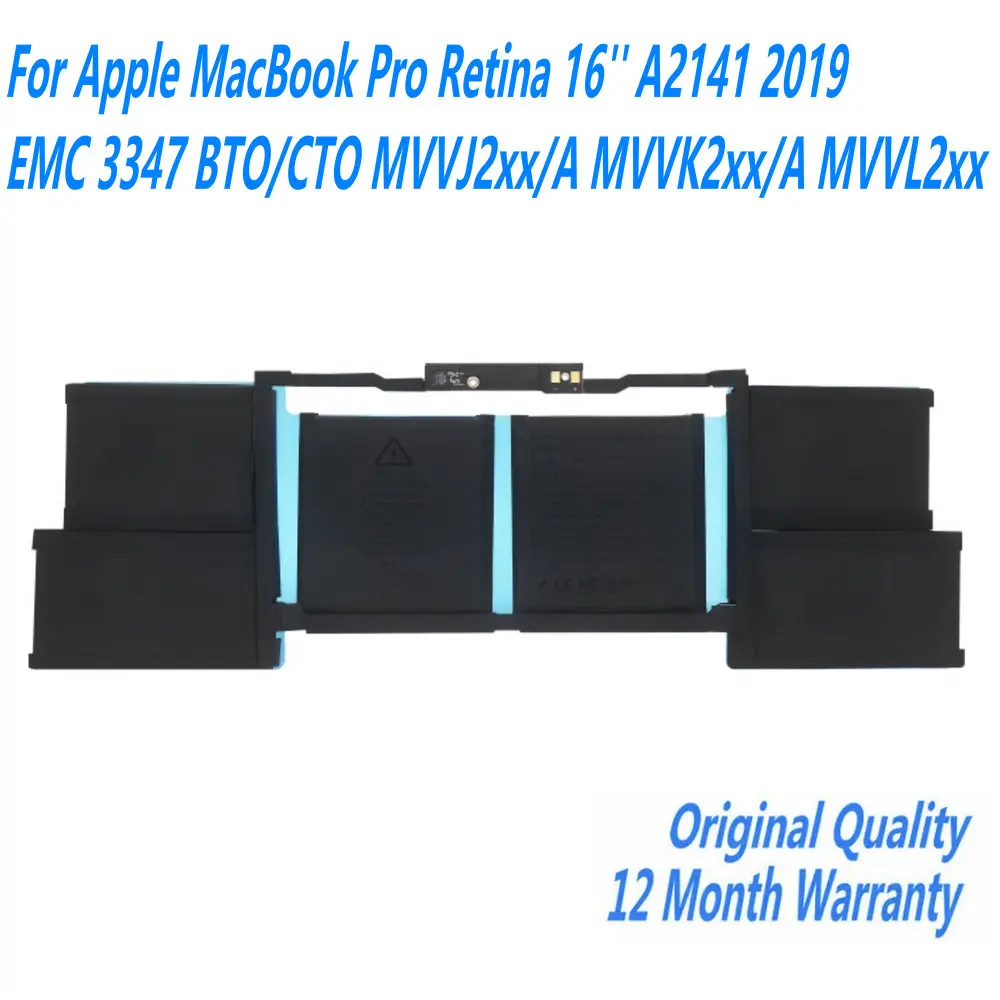 

NEW A2141 Laptop Battery For Apple MacBook Pro Retina 16'' A2141 2019 EMC 3347 BTO/CTO MVVJ2XX/A MVVK2XX/A MVVL2XX