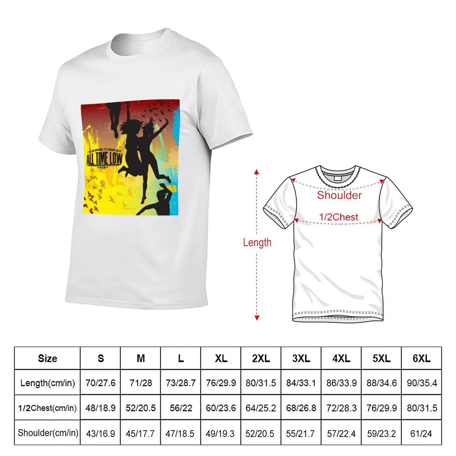 :All jump poster T-Shirt Daily Work Short Sleeve Top