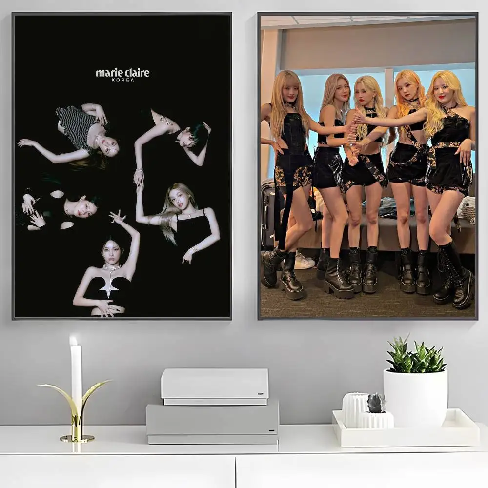 Kpop(G)I-DLE Gidle ملصق HD ديكور المنزل لزجة جدار مقاوم للماء غرفة المعيشة المنزلي بار ديكور جمالي #3