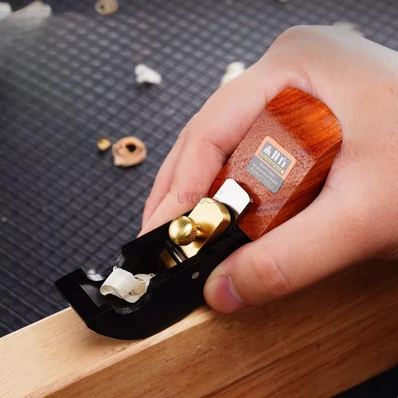 New Woodworking Ebony Mahogany Bottom Planer High-carbon Steel Handmade DIY Trimming Inner Circle Chamfering Woodworking Plane