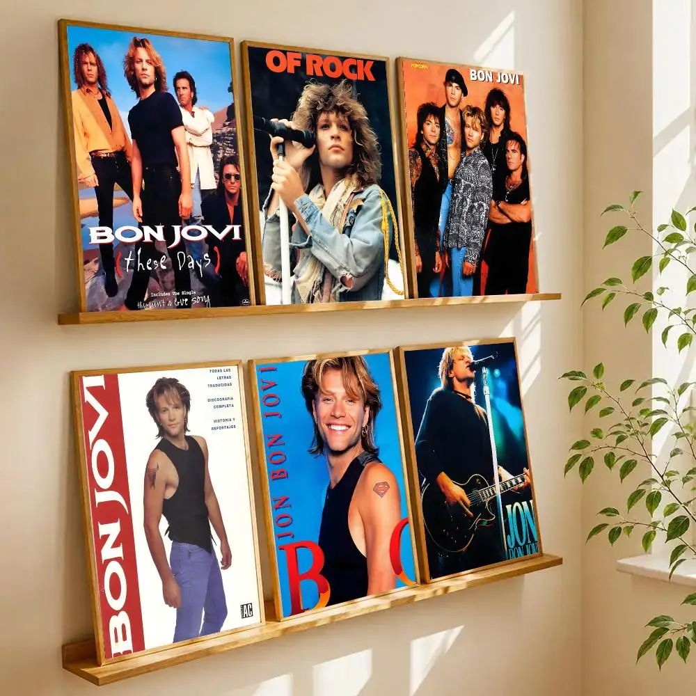 B-Bon Jovi Poster Wall Art Print Art Suitable For Living Room Bedroom Bar Parlor Home Decoration Gift