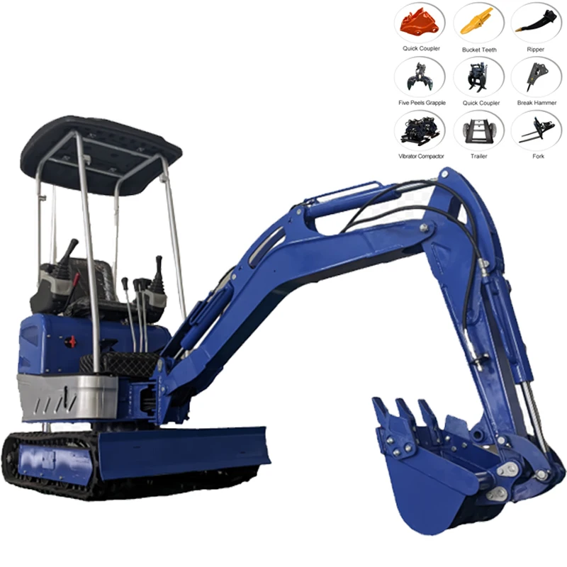 

Customized Agricultural orchard Mini Excavator 1700kg With Swing Boom Price EPA/EURO 5 Mini Digger Factory For Sale