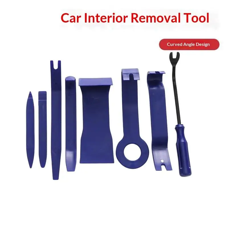 8Pcs Car Hand Tool Set Practical Auto Disassembly Pry Tools for Stereo DVD Repair Daily Vehicle Maintenance Use